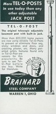 1949 Tel O Post Built In Jack Telescopic Brainard Steel Vintage Print Ad SP17 picture