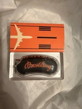 Breitling Lighter Case In Original Box Black & Orange Sleeve Mint picture