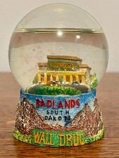 Wall Drug Badlands South Dakota Snow Globe Souvenir Glitter 3