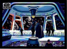 2022 Topps Chrome Star Wars Galaxy #41 Aboard the Bridge Refractor picture
