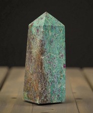 105mm Ruby Fuchsite Brilliant Crystal , Mineral Specimen Home Decor Stone Tower picture
