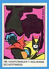 1980 Marvel #195 Wolverine RC Nightcrawler Ultra Figus Terrabusi Rookie Card picture