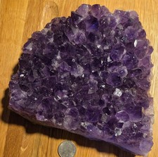 4.5 Lbs. Purple Amethyst Crystal Large Chunky Geode Cluster 2019 Grams picture