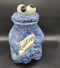 VTG 1970s Cookie Monster Ceramic Cookie Jar California Originals 970 Sesame St picture