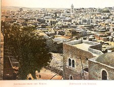 Antique Jerusalem Holy Land Album c1890 30 Color Plates Palestine Travel Deluxe picture