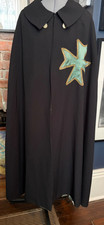 VINTAGE ceremonial cape CLOAK fraternal ORDER OF ST LAZARUS? wool satin costume picture