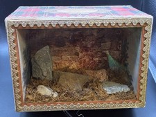 1876 Antique Royal Stewart Tartan Shadow Box Holyrood Abbey Scotland Relic Toy picture