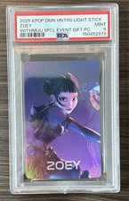 2025 KPOP Demon Hunters Light Stick Card (Zoey Withmuu Event Gift, PSA 9) picture