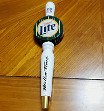 Vintage Nos Miller Lite NFL Football Field Miller Time Beer Tap Handle 1990s picture
