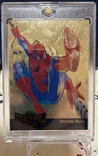 1995 Marvel Metal Spider-Man Gold Blaster #12 Rare Vintage Parallel Card🔥🔥 picture