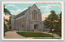 1932 Postcard The First Presbyterian Church Wooster Ohio OH picture