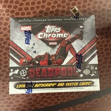 2025 Topps Deadpool Chrome Hobby Box Factory Sealed picture