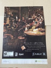 2008 Fable II Xbox 360 Lionhead Studios Microsoft Vintage Game Print Ad/Poster A picture