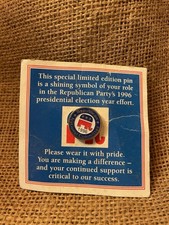 Limited Edition Republican Party Pin 1996. . picture