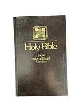 HOLY BIBLE NIV New International Version 1978 ZondervanVintage Brown Hardcover picture