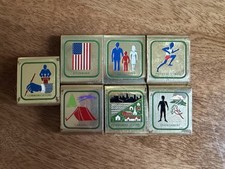 7 Vintage BOY SCOUT SKILL 1970s AWARDS BSA Uniform Belt Loop Badge Camp Camping picture