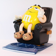 Vtg Lg M&M's LA-Z-BOY Candy Dispenser Limited Ed. (Black) EUC 8.5x7x9 WORKS picture
