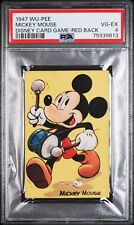 1947 WU-PEE Vintage Mickey Mouse Disney Card Graded PSA 4 VG-EX picture