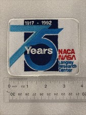 NASA Langley Research Center 75th Anniversary (1917–1992) patch picture