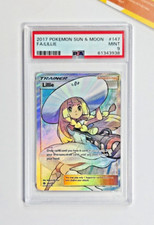 Pokemon PSA 9 Lillie #147 Full Art Sun & Moon 2017 English picture