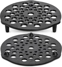 2 Pack 8 inch Cast Iron Trivet for Dutch Oven, 1.6