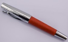 Faber-Castell E Motion Fountain Pen Red Brown Fine Nib 148201 Braun F picture