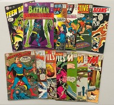 DC Comics Silver Age Comic Book Lot of 13 Batman Atom Teen Titans (1307) picture