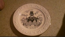 Vintage First Baptist Church Bristol Rhode Island Bone China Decorative Plate picture