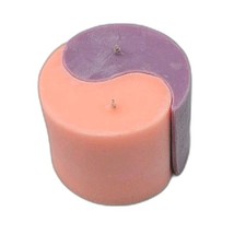 Vintage 90's Yin Yang Candle New In Box Y2K Decor Pink / Purple Unscented 3