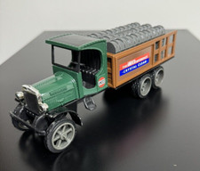 Amoco 1925 Kenworth Stake Truck Crystal Clear Locking Coin Bank picture