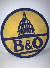 Vintage B & O Wooden Sign picture