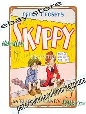 1931 Skippy Candy Bar Box Poster Tin Sign pop shop office decor picture