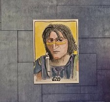 2025 Topps Star Wars Chrome Quinlan Vos Sketch by C Dub Asajj Ventress Clone War picture