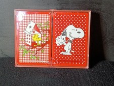 Vintage 1965 Hallmark Peanuts Bridge Playing Card Decks Snoopy Woodstock Mint 🐶 picture