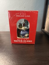 Macy’s Holiday Lane Musical Water Globe New In Box  picture