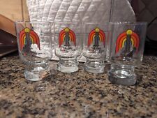 1982 Vintage Worlds Fair Knoxville Tennessee Juice Glass 4” Tall EUC, Set Of 4 picture