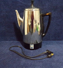 Presto Vintage 12 CUP Coffee Percolator Stainless Steel Model 0281104 Complete picture