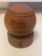 Polo by Ralph Lauren Baseball Display Ball with Wooden Stand picture