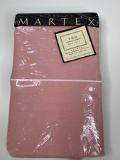 Vintage Martex No Iron Standerd 2 Pillowcases Pipeline Pink Cotton Blend New picture