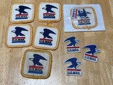 Vintage USPS Patch Set US Mail Speedy Eagle Patch Letter Carrier Tab VTG picture
