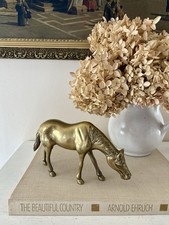 Vintage Solid Brass Horse Equestrian Decor picture