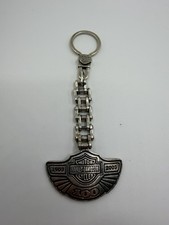 Harley Davidson 100th Anniversary 1903-2003 Sterling Silver 925 Keychain 44.28g picture