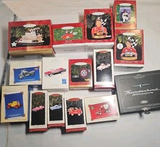 Hallmark Keepsake Ornament Lot 16 Cars NASCAR Ford Chevy Harley Tonka Hot Wheels picture