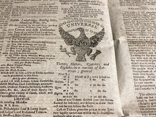 Woodcut Eagles - 2 Scarce 1807 Issues Of The Connecticut Courant picture