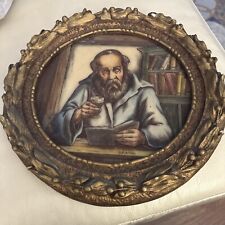 Artini Scholar With Wine Etched Sculpture Engraving 13