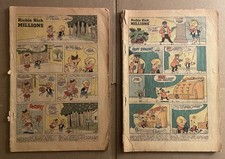 Richie Rich Millions #1 & #2 1961-62 Harvey Comic Book Coverless Silver Age HTF picture