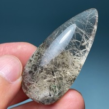 144Ct Heal Rare Clear Natural color Rutile Crystal Quartz Reiki Specimen pendant picture