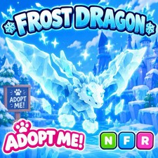 Adopt Me SUPER RARE Frost Dragon MFR Virtual Pet / In-Game Item picture