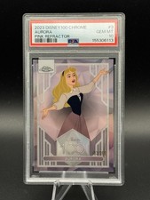 2023 Topps Disney 100 Chrome Pink Refractor #3 Aurora /399 PSA 10 GEM MINT picture