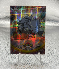 Topps Chrome Rhyhorn #111 TV Animation Edition Tekno-Chrome Card 2000 English picture